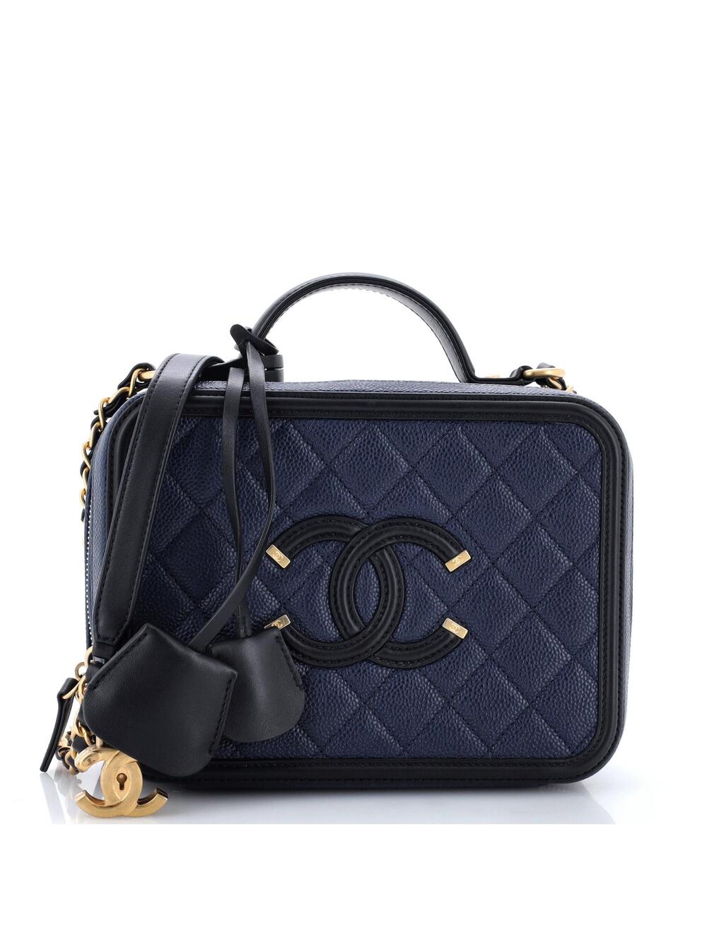 Chanel Filigree Vanity Case Quilted #283527C46B
